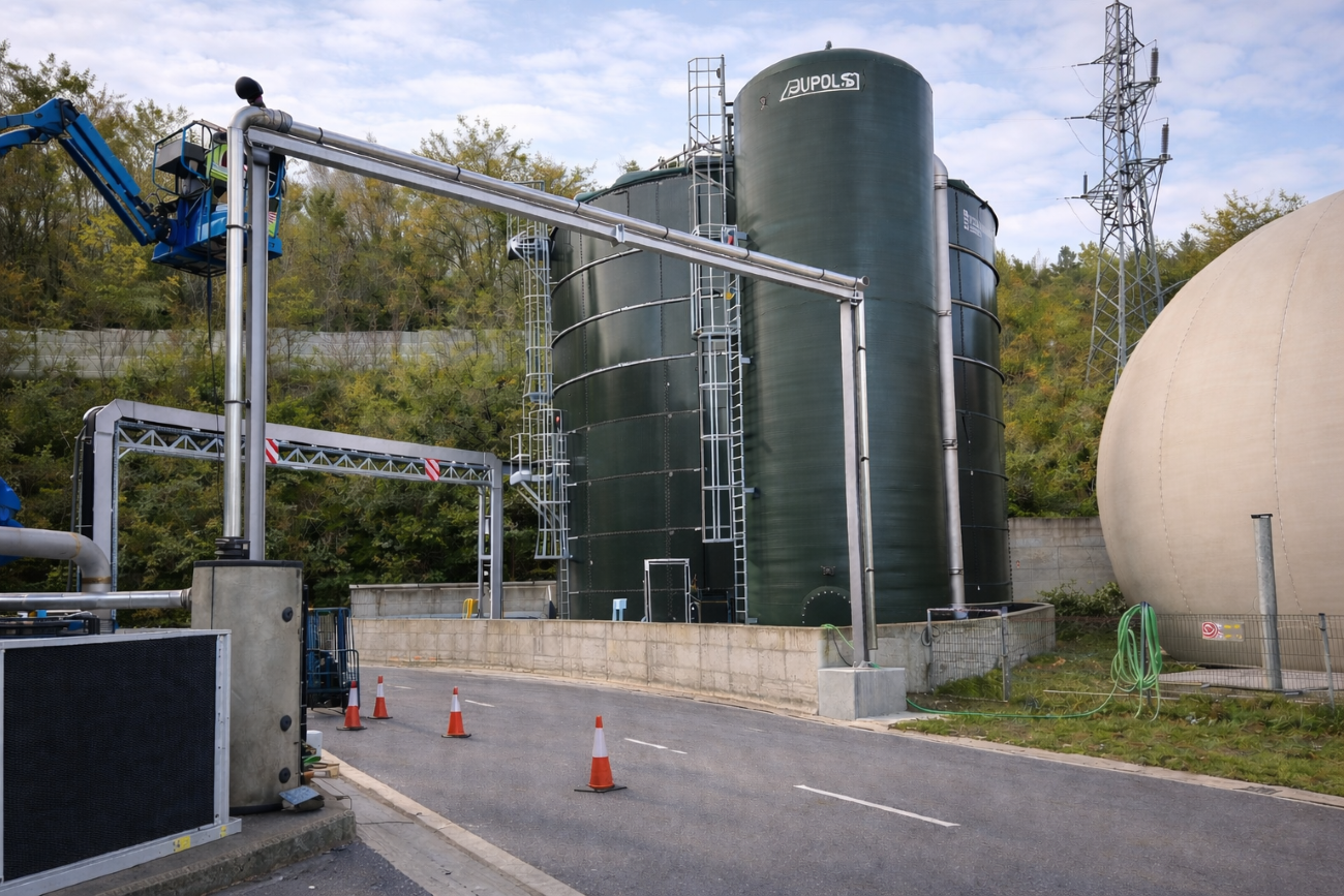Instalación de gas en planta de biometano en Donostia – San Sebastián